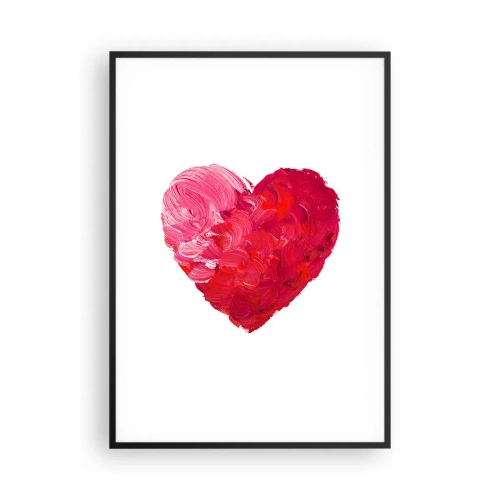 Plakat w czarnej ramie - All you need is love - 70x100 cm