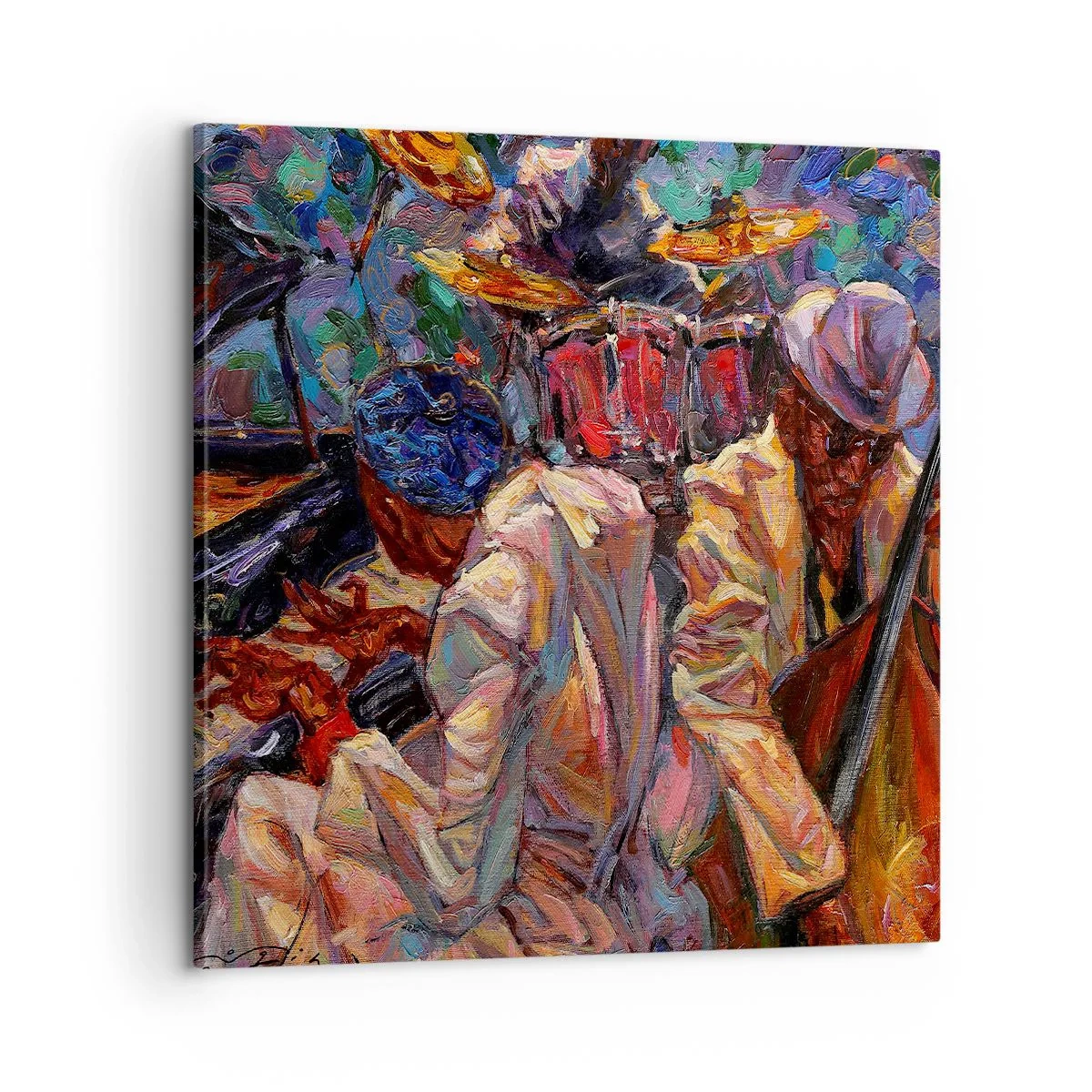 Obraz na płótnie - W jednym rytmie - 60x60 cm