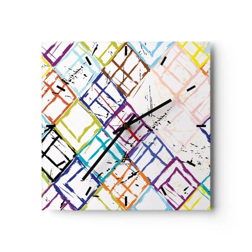 Zegar ścienny - Komórki do wynajęcia - 40x40 cm