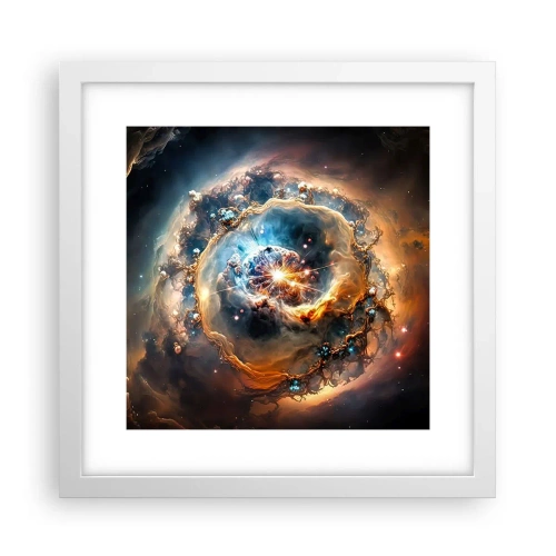 Plakat w białej ramie - Początek - 30x30 cm