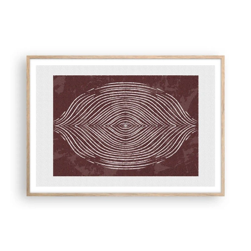 Plakat w ramie jasny dąb - Przestrzeń mówi - 100x70 cm