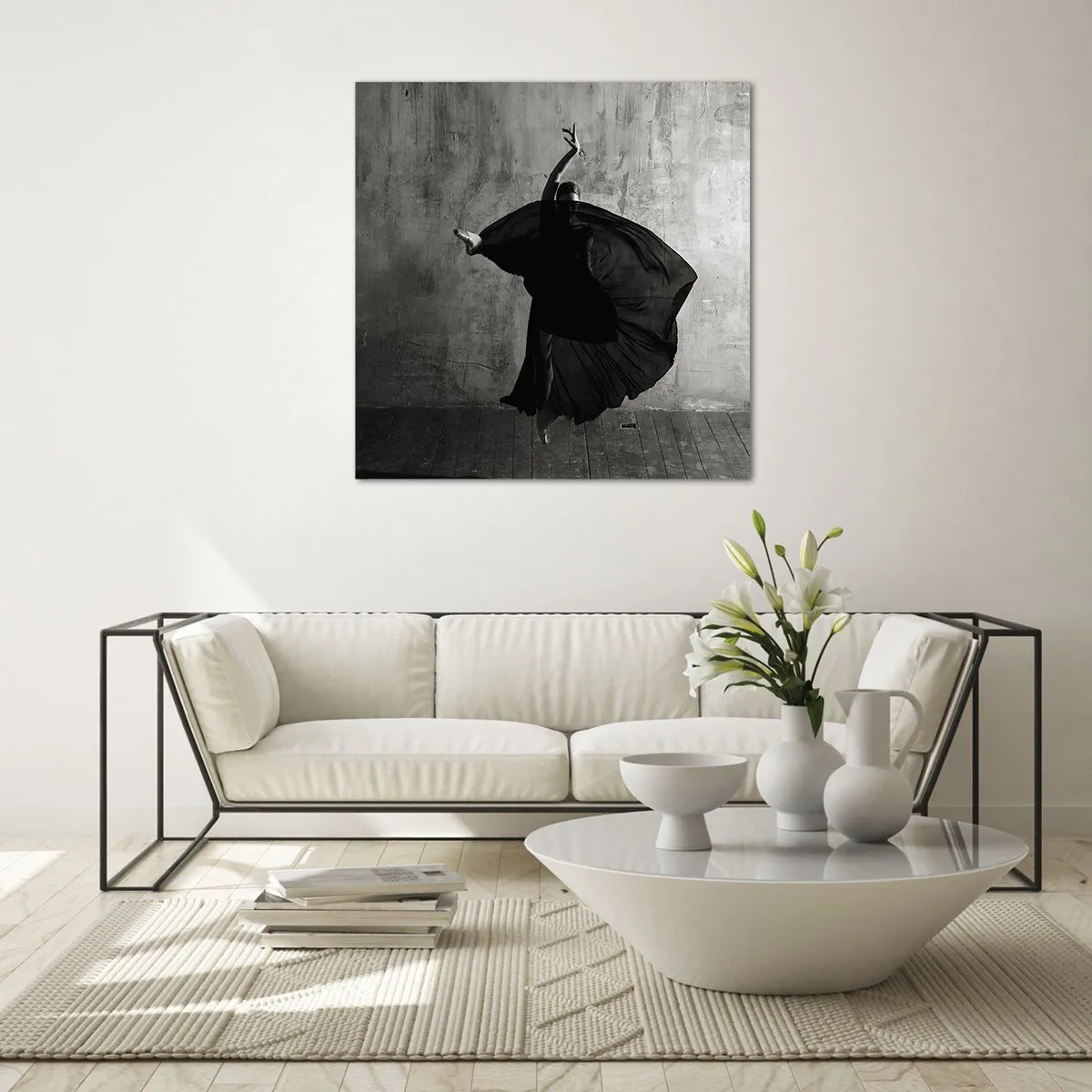 Obraz na szkle - Pełne pasji pas - 40x40 cm