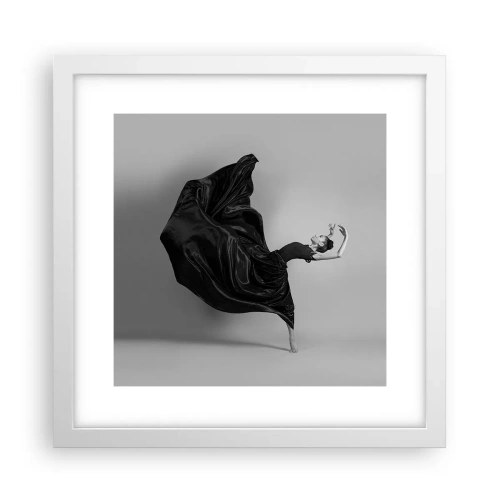 Plakat w białej ramie - Uskrzydlona muzyką - 30x30 cm