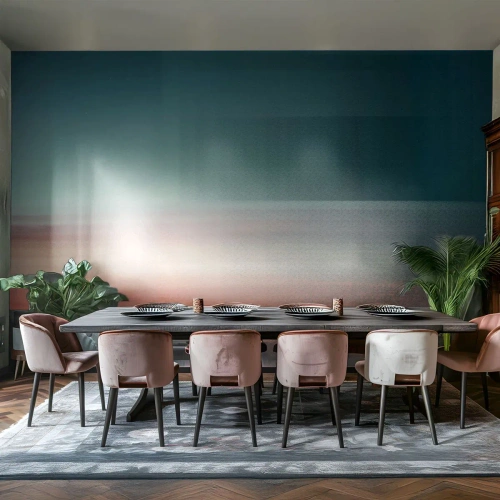 Fototapeta Samoprzylepna Deluxe Sticker - Abstrakcja: fale światła - Woda, Niebo, Minimalizm - 450x315 cm