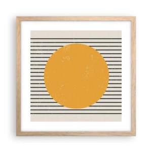 Plakat w ramie jasny dąb - Siła prostoty - 40x40 cm