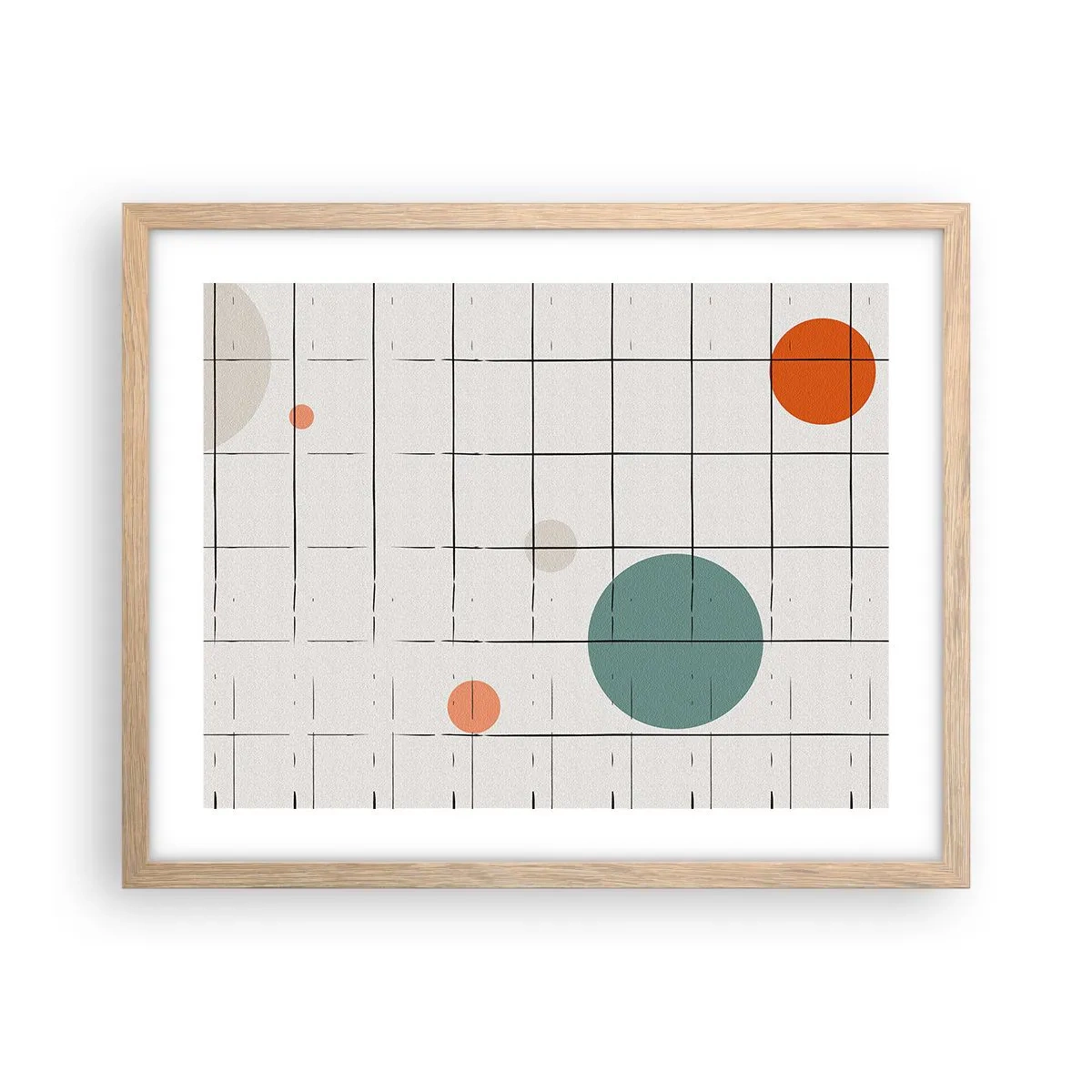 Plakat w ramie jasny dąb - Uwięzione. My czy one? - 50x40 cm