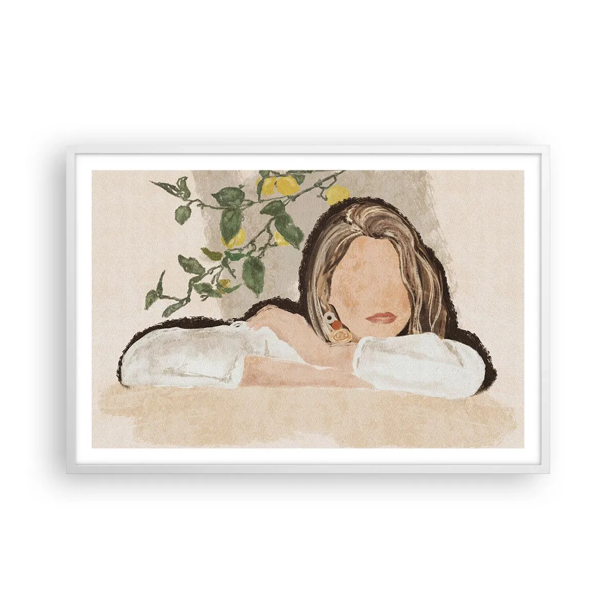 Plakat w białej ramie - Piękność południa - 91x61 cm