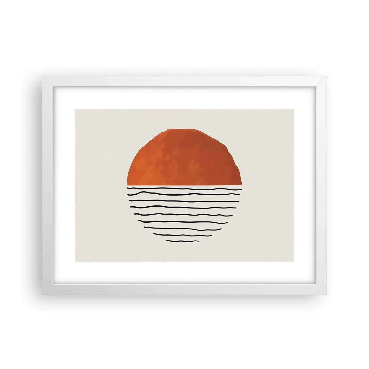 Plakat w białej ramie - W japońskim klimacie - 40x30 cm