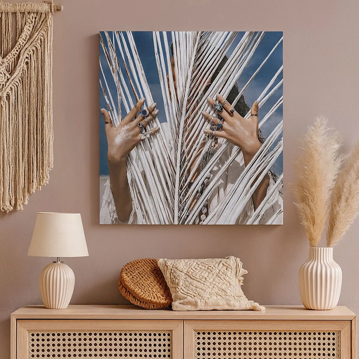 Obraz na płótnie - Dziewczyna szamana? - 30x30 cm