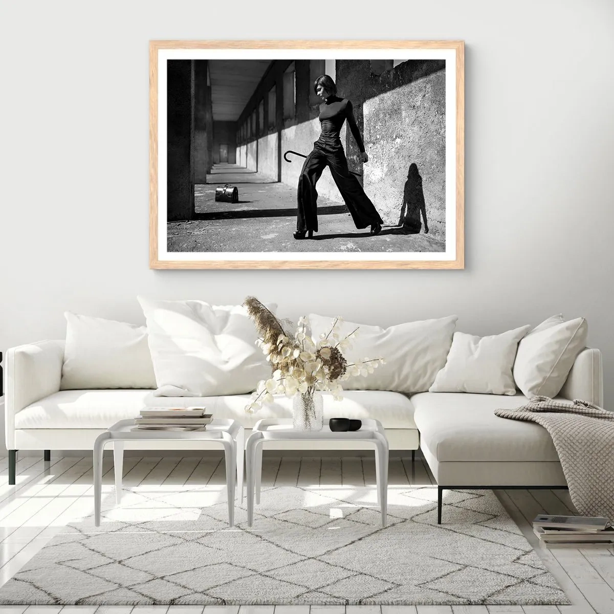 Plakat w ramie jasny dąb -  Miejska elegancja - 50x40 cm