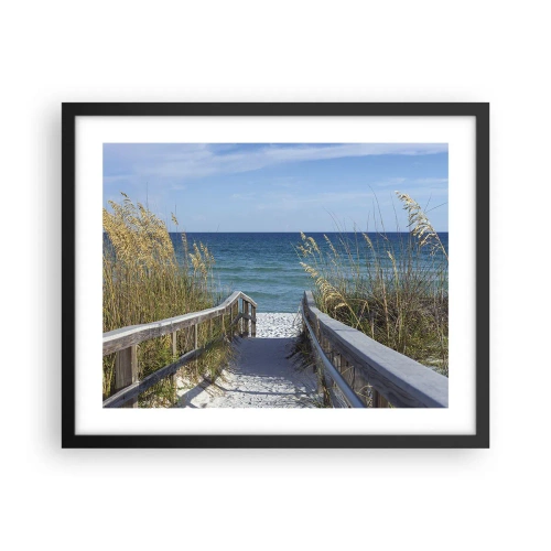 Plakat w czarnej ramie - W słońcu, na wietrze - 50x40 cm