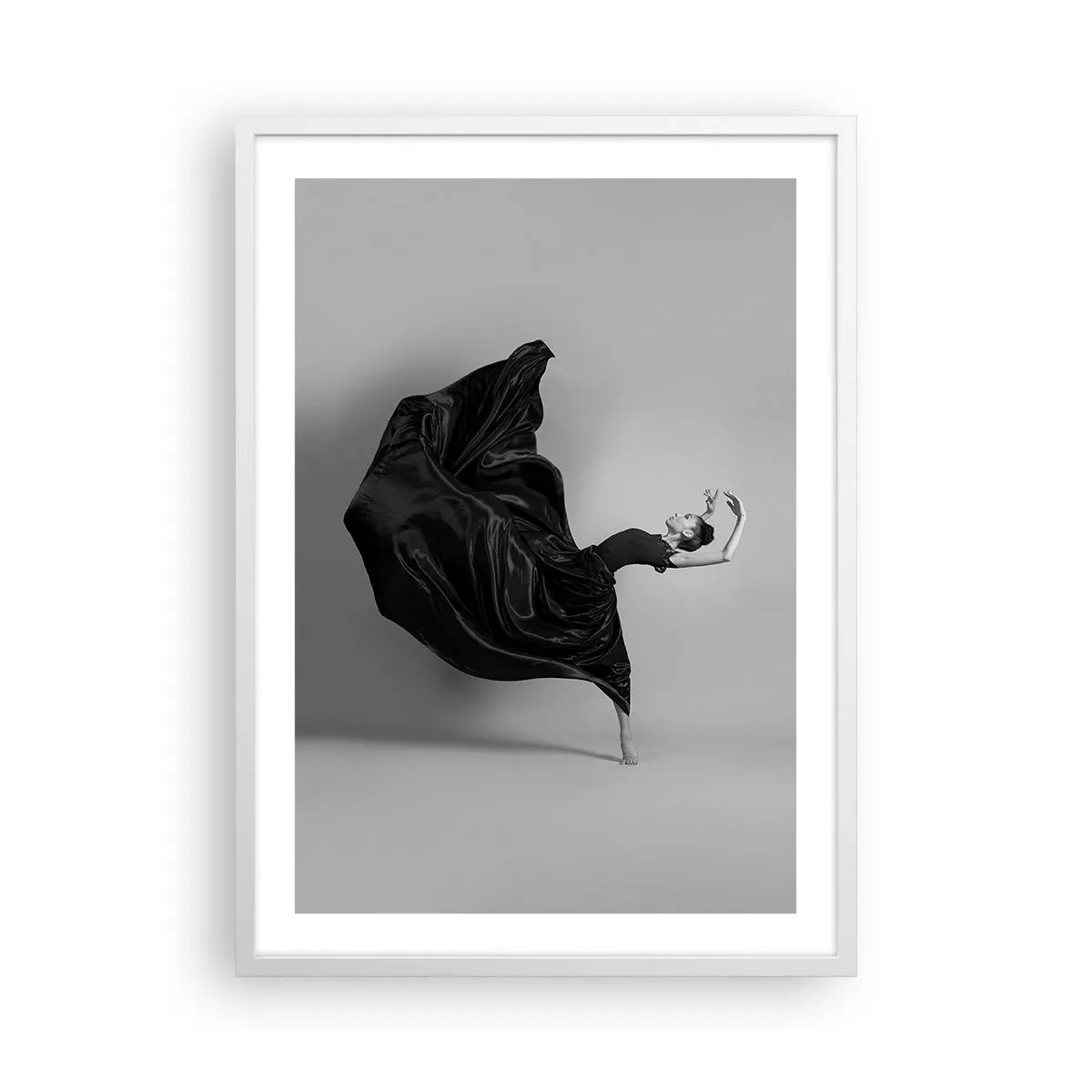 Plakat w białej ramie - Uskrzydlona muzyką - 50x70 cm