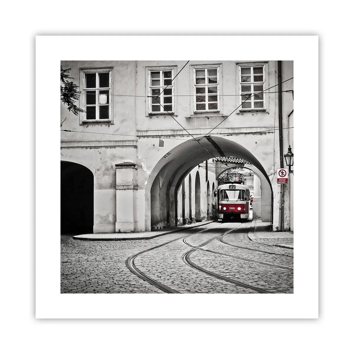 Plakat - Przez miejski labirynt - 40x40 cm