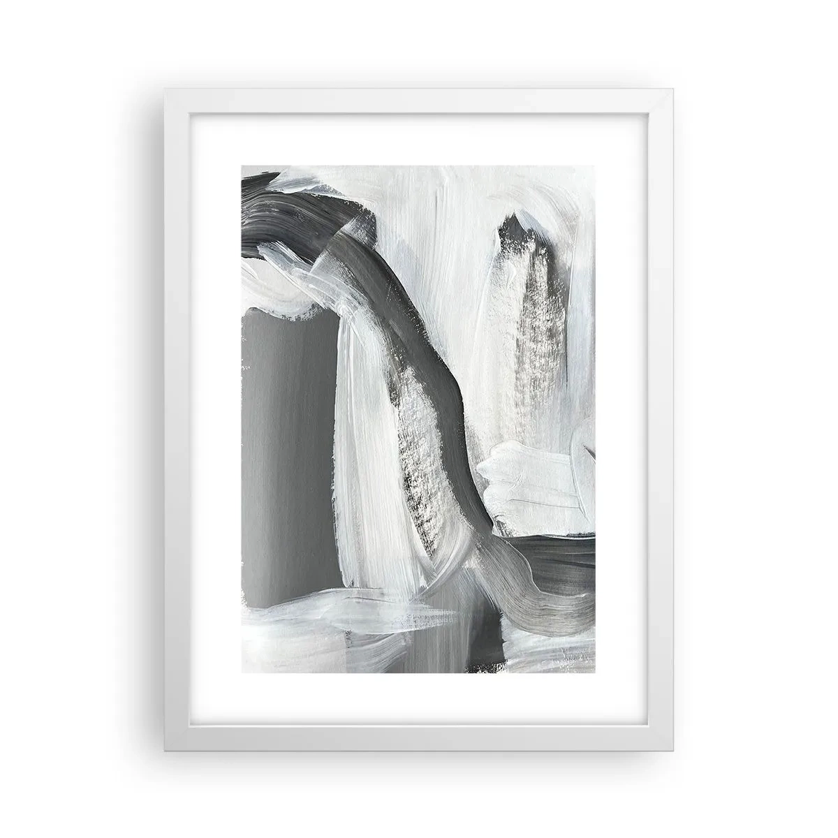 Plakat w białej ramie - Zdecydowanym ruchem - 30x40 cm