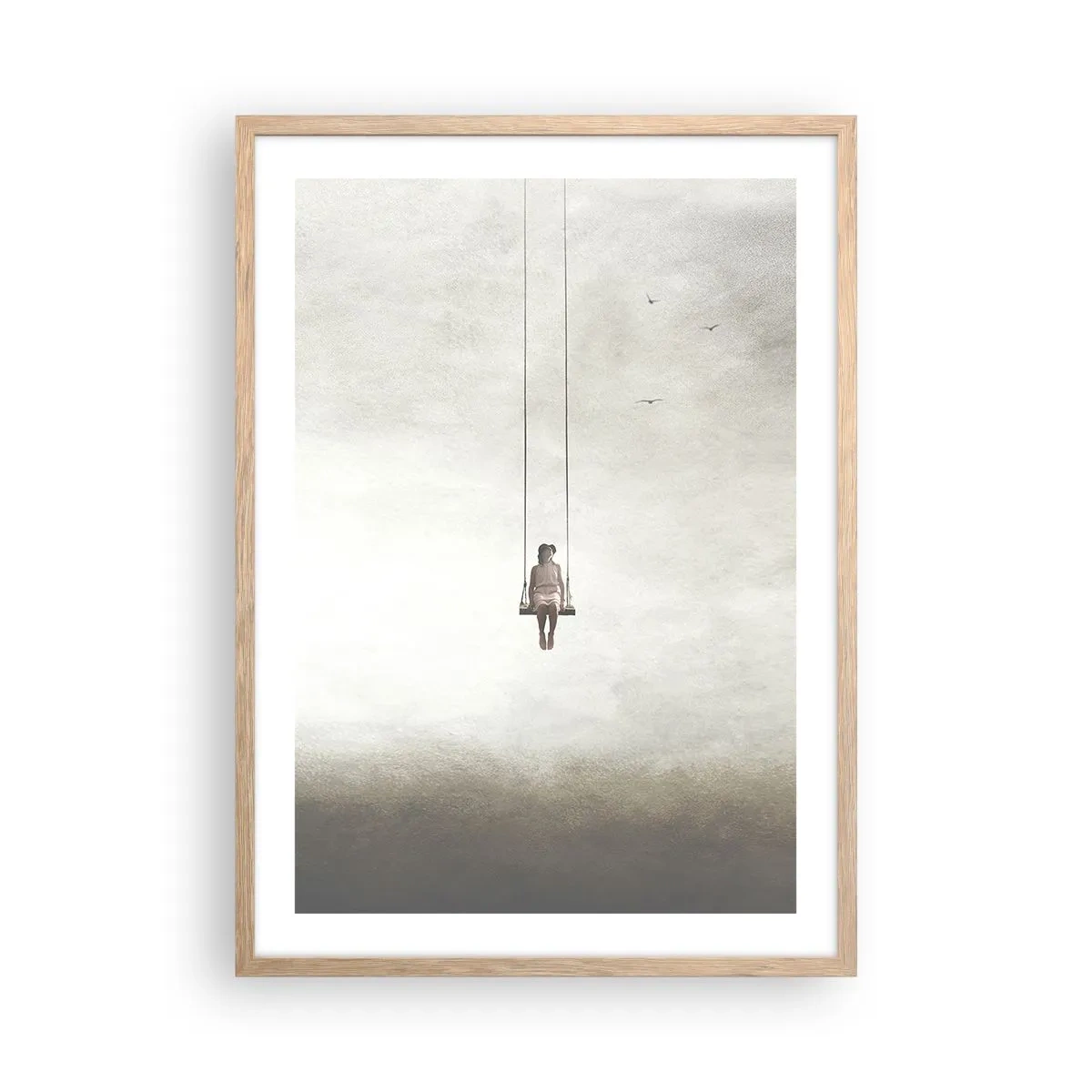 Plakat w ramie jasny dąb - Dziecko w nas - 50x70 cm