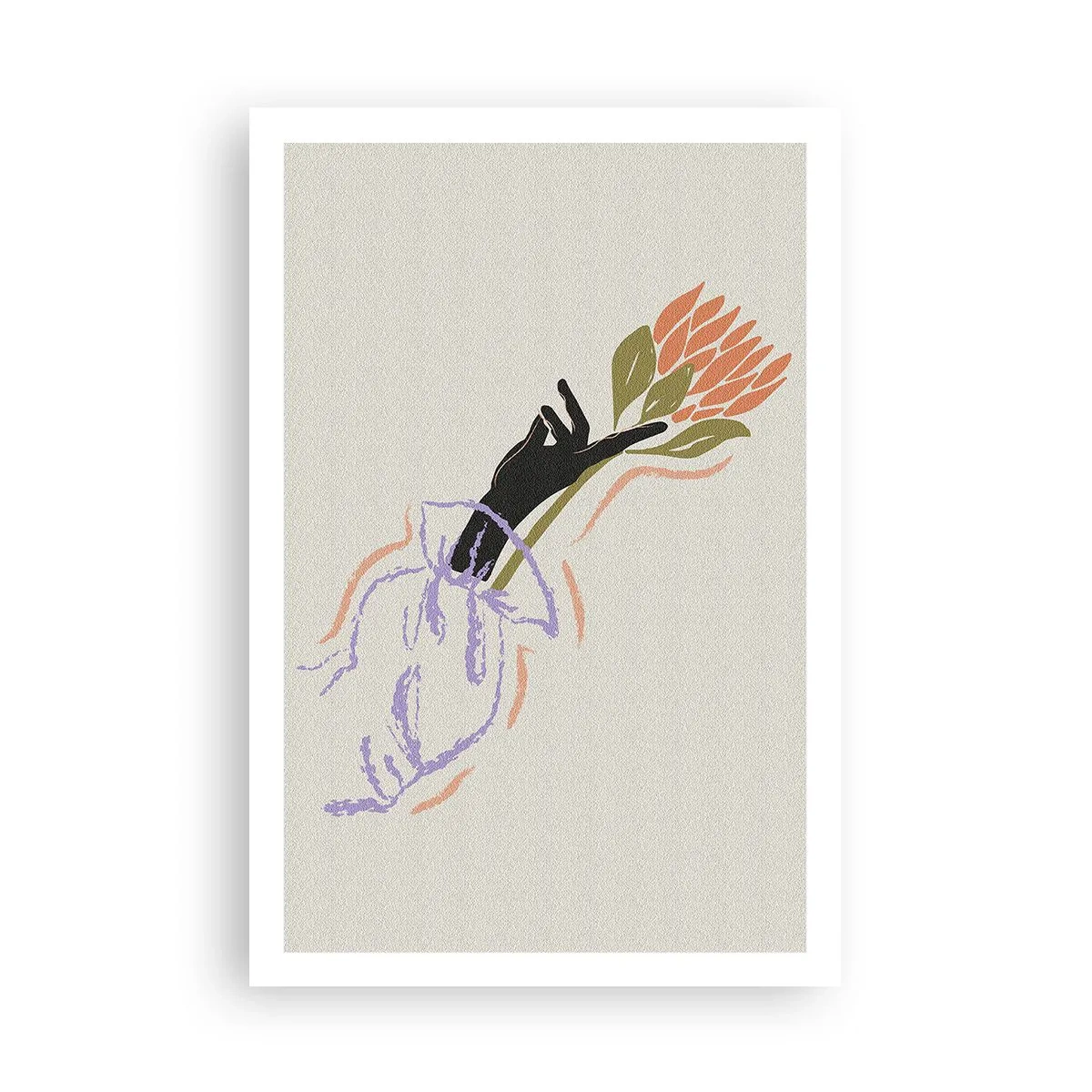 Plakat - Siostrzany dotyk - 61x91 cm