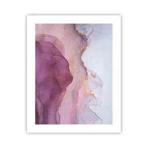 Plakat - Fale lila i fioletu - 40x50 cm