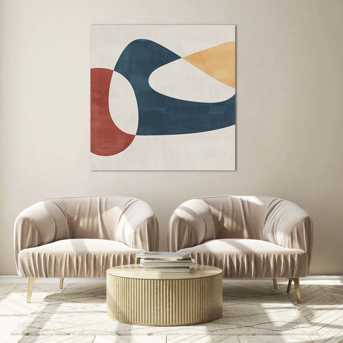 Obraz na szkle - Wpływy i metamorfozy - 50x50 cm