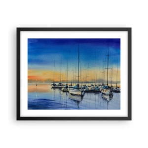 Plakat w czarnej ramie - Koniec dobrego dnia - 50x40 cm