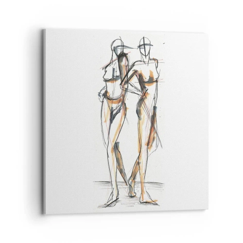 Obraz na płótnie - Studium wdzięku - 70x70 cm