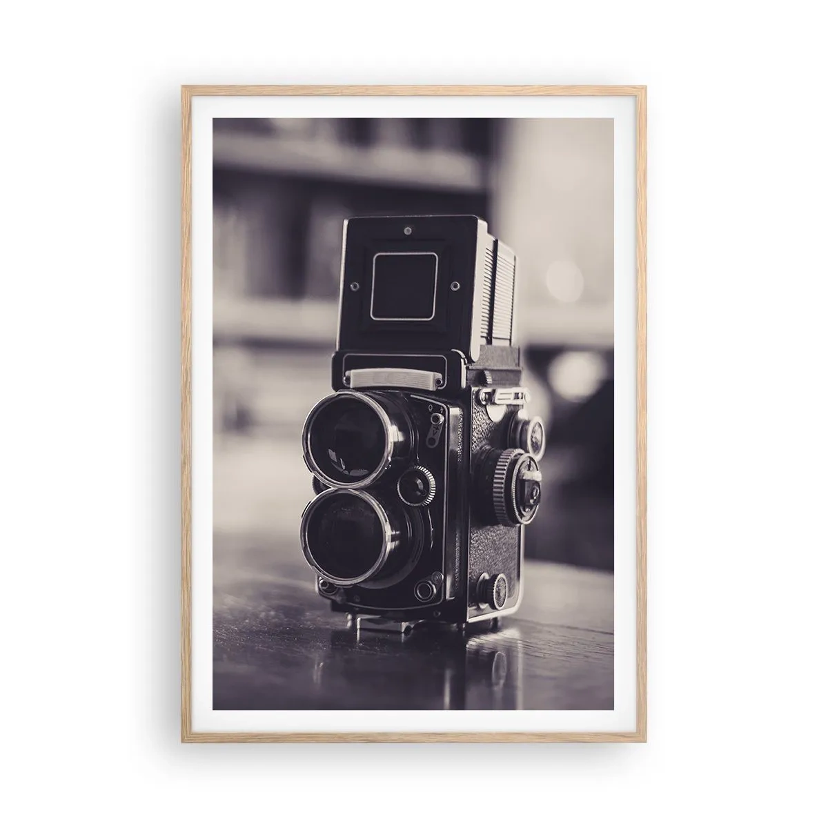 Plakat w ramie jasny dąb - Magia starej fotografii - 70x100 cm