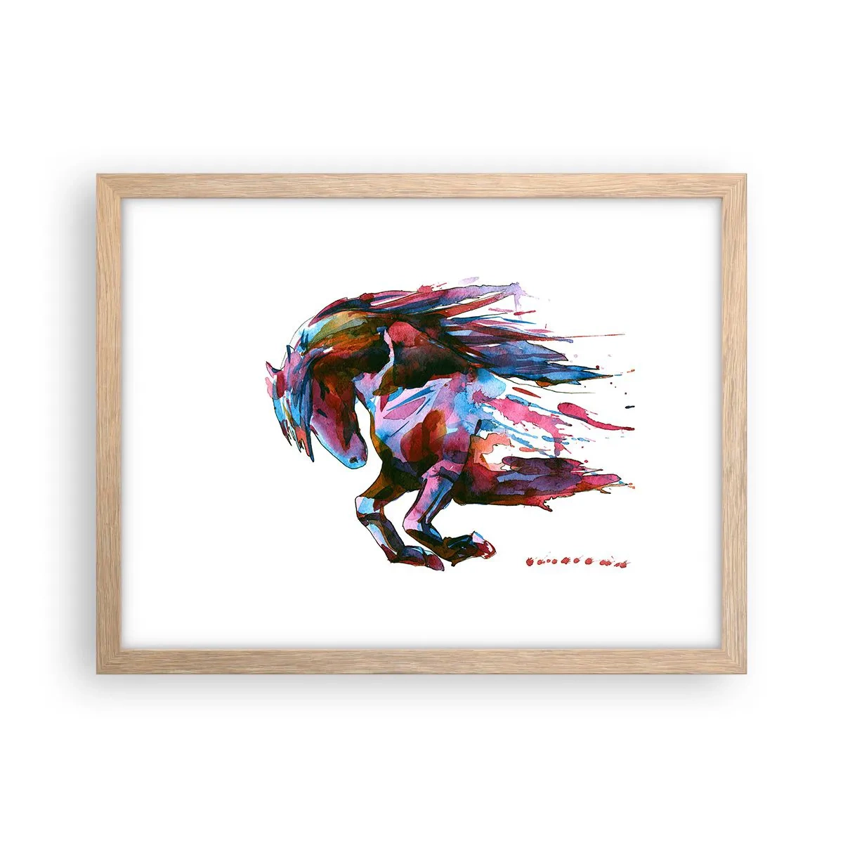 Plakat w ramie jasny dąb - W uniesieniu - 40x30 cm