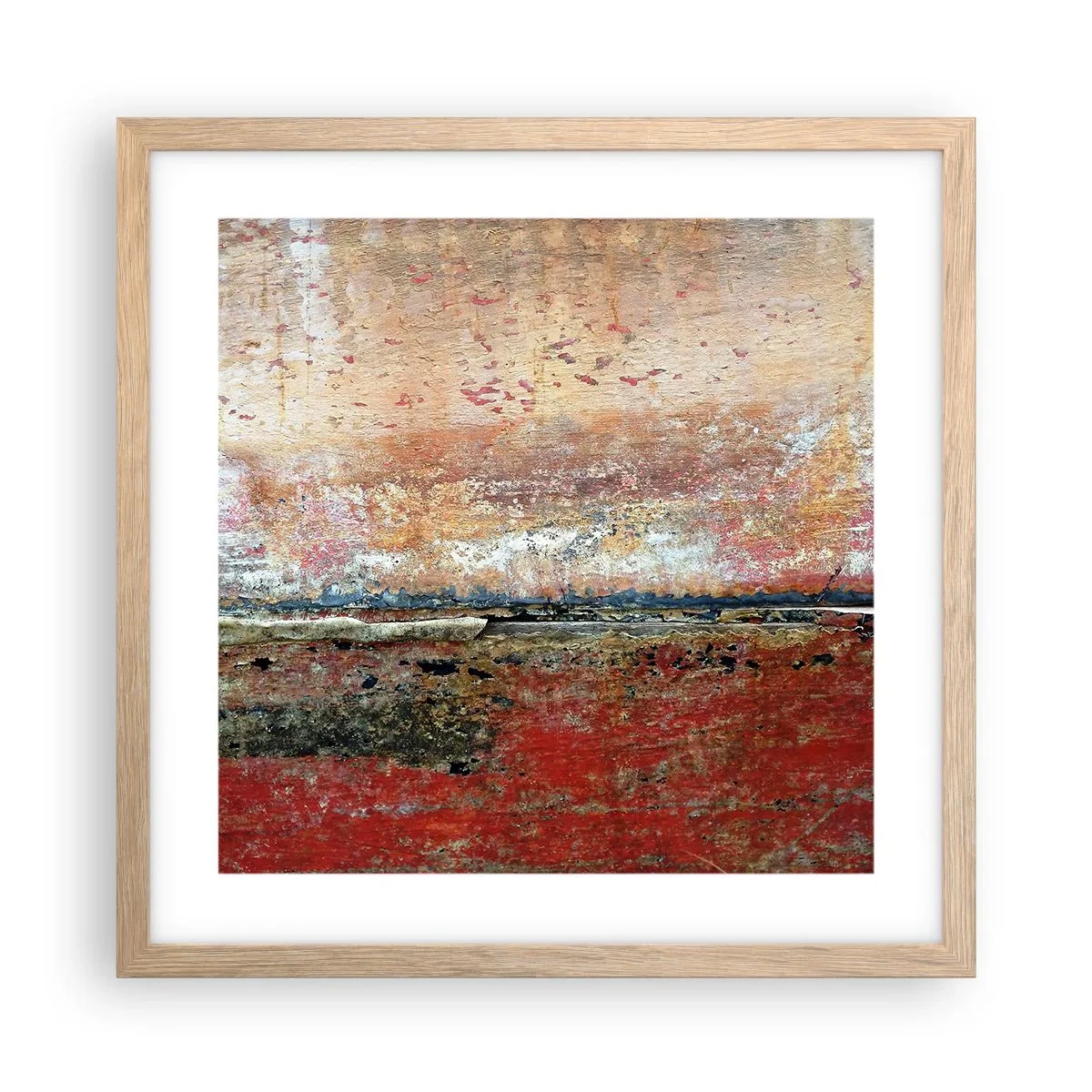 Plakat w ramie jasny dąb - Może to morze - 40x40 cm