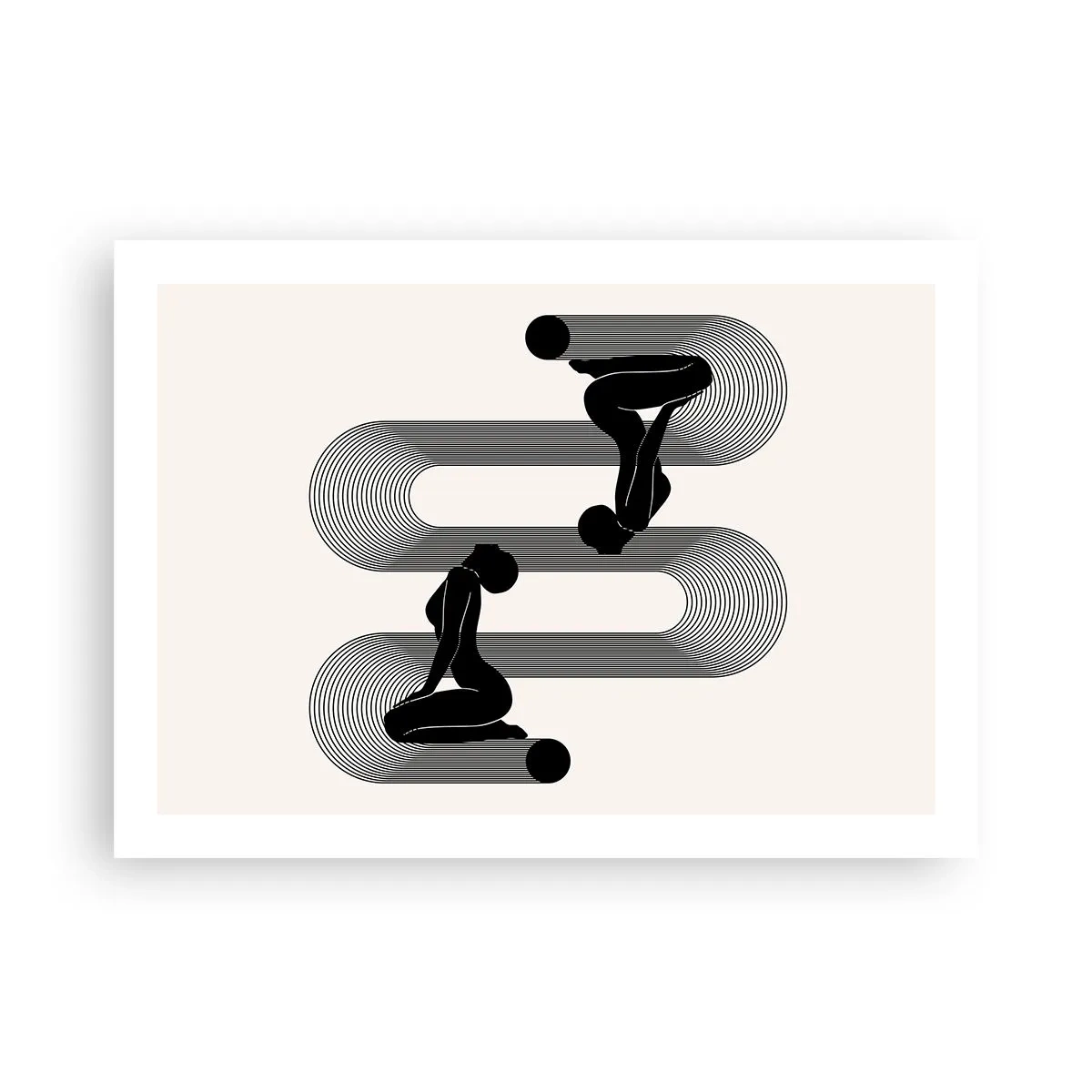 Plakat - Zmysłowa symetria - 70x50 cm