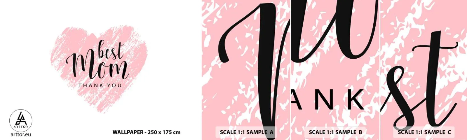 Fototapeta Próbka Samoprzylepna Deluxe Sticker - Zawsze odpowiedni moment - Serce, Miłość, Dzień Matki - 100x30 cm