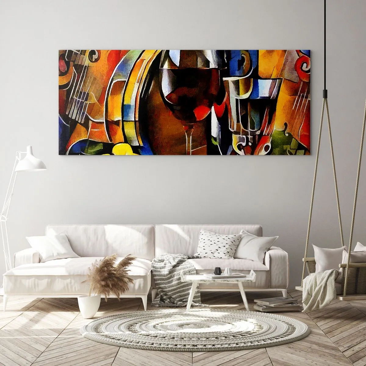 Obraz na szkle - I świat nabiera barw - 100x40 cm