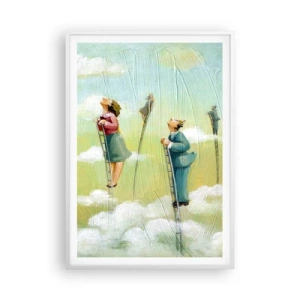 Plakat w białej ramie - Za swoim marzeniem - 70x100 cm