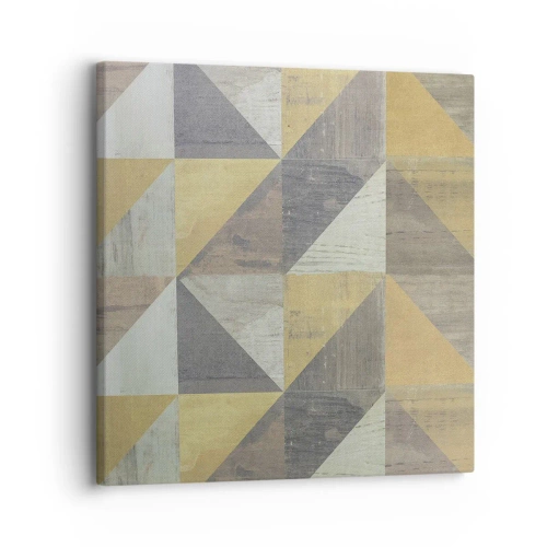 Obraz na płótnie - Pod kątem trójkąta - 30x30 cm
