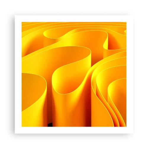 Plakat - Jak fale słońca - 60x60 cm