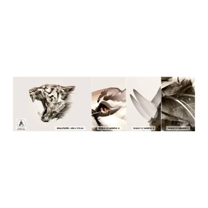 Fototapeta Próbka Standard Eco - Już wiesz, kto rządzi - Abstrakcja, Tygrys, Zwierzęta - 100x30 cm