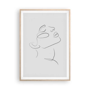 Plakat w ramie jasny dąb - Meandry marzenia - 70x100 cm