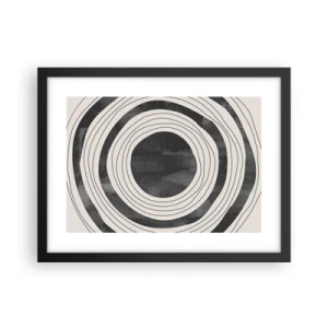 Plakat w czarnej ramie - W samo sedno - 40x30 cm