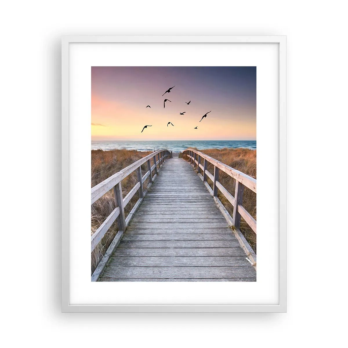 Plakat w białej ramie - Przestrzeń wzlotów - 40x50 cm