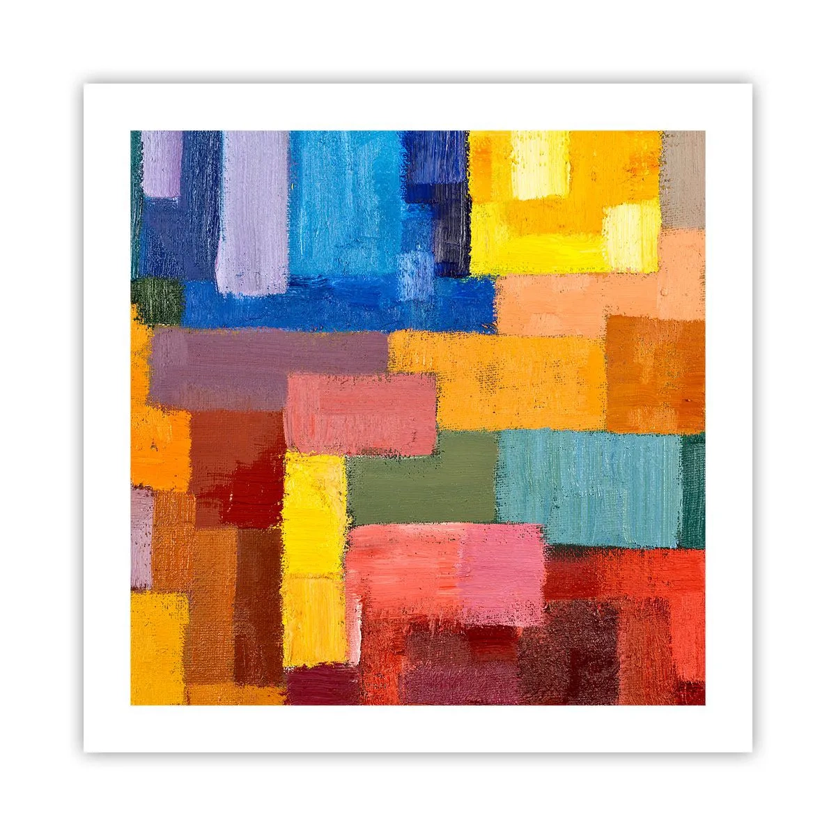 Plakat - Każdy inny, wszystkie barwne - 50x50 cm