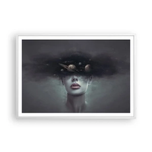 Plakat w białej ramie - A planety szaleją… - 100x70 cm