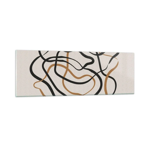 Obraz na szkle - Wszystko się pokręciło - 90x30 cm