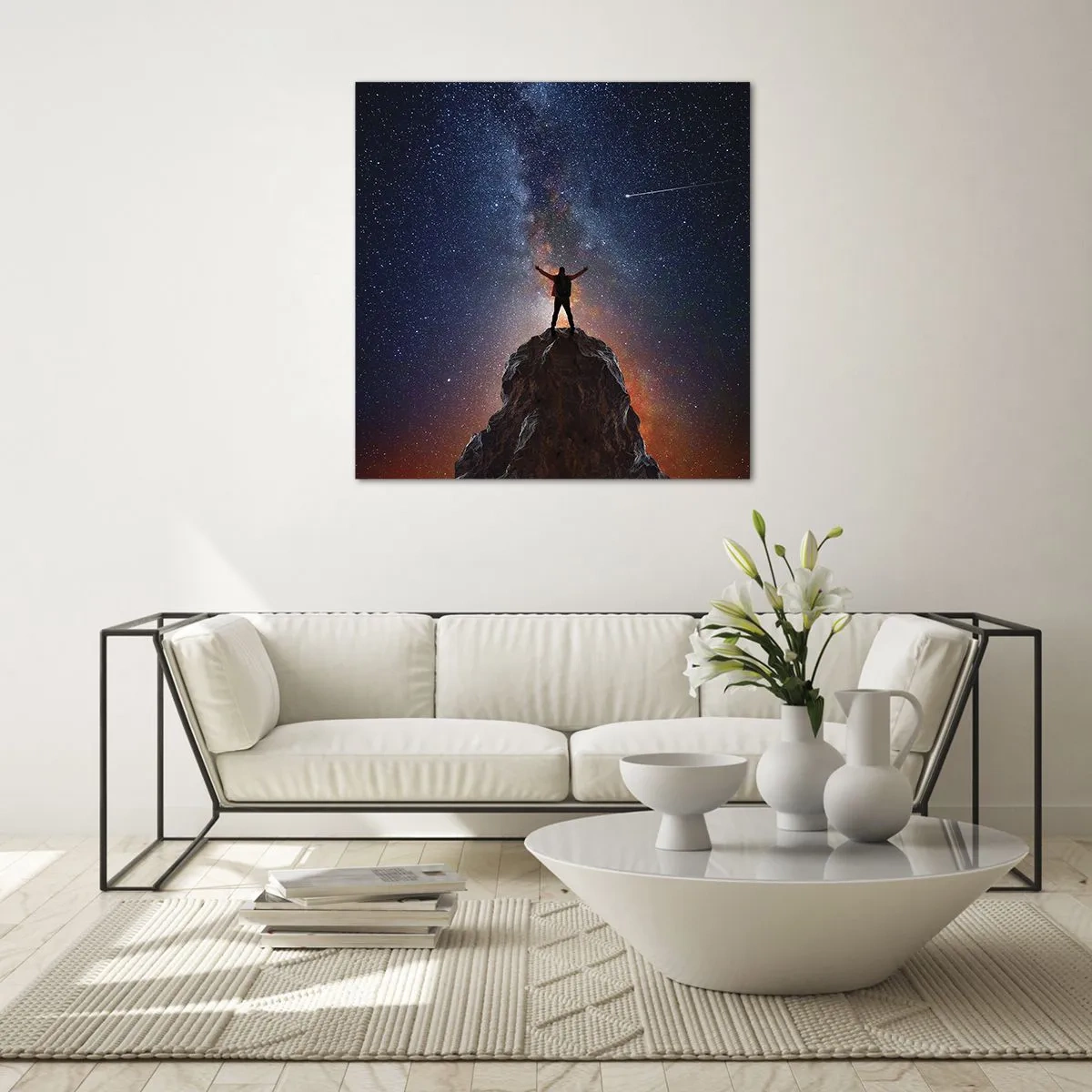 Obraz na szkle - Moc jest ze mną! - 70x70 cm