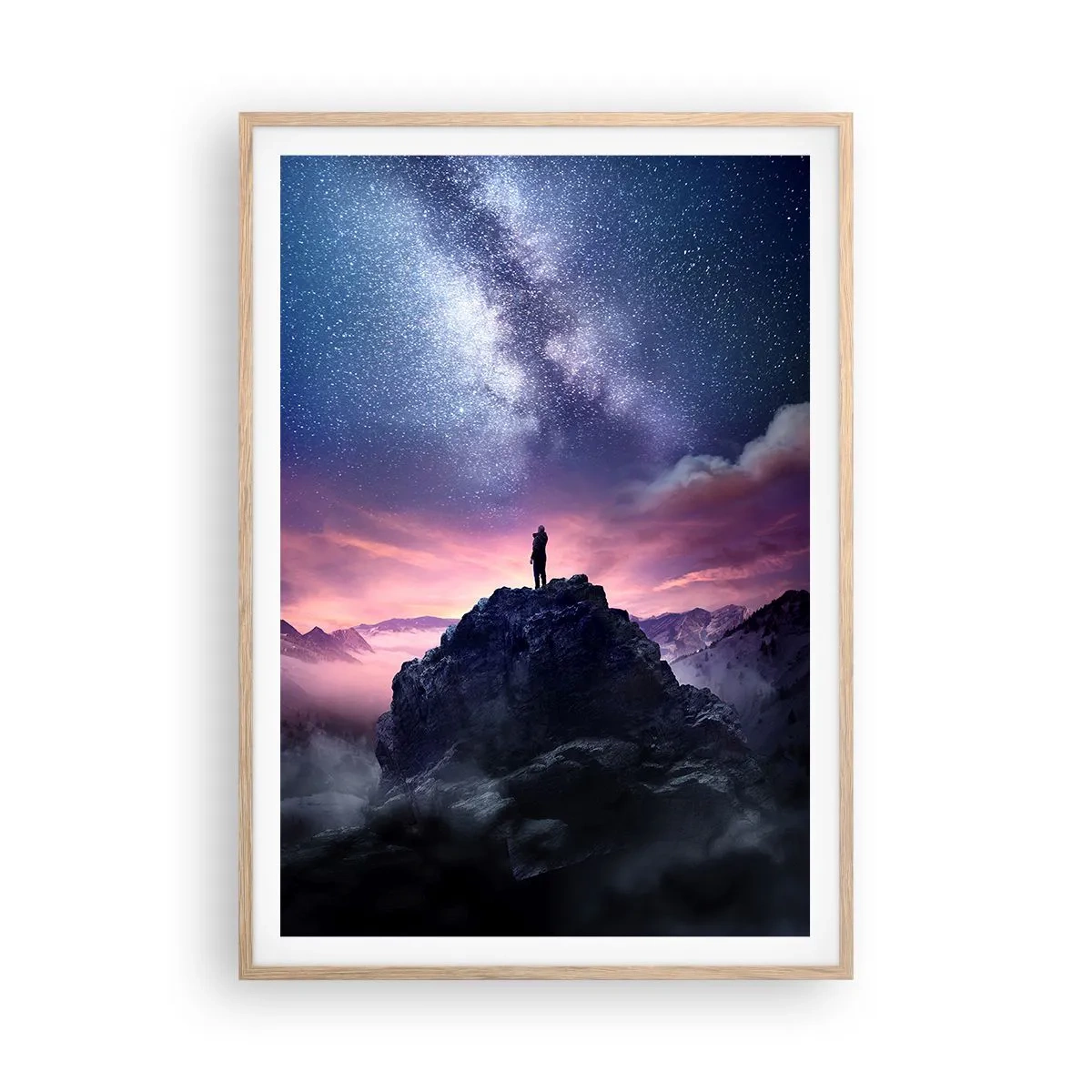 Plakat w ramie jasny dąb - I poczuł życie - 70x100 cm