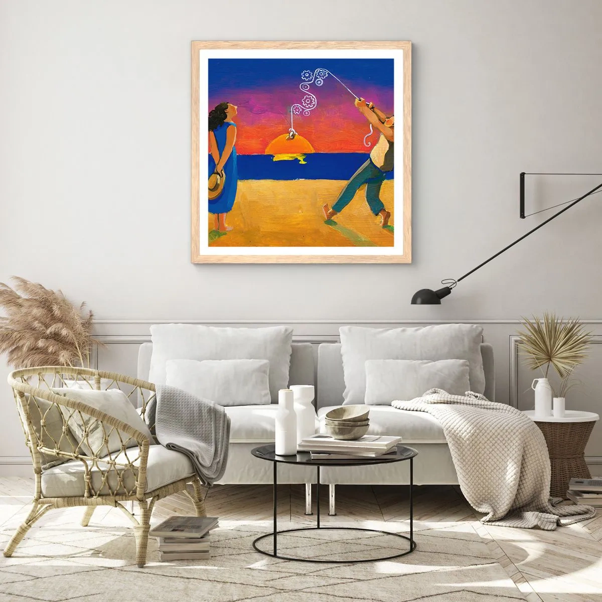 Plakat w ramie jasny dąb - Więcej niż gwiazdka z nieba - 60x60 cm