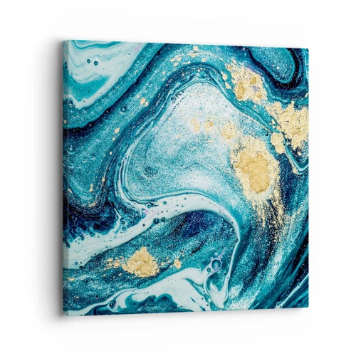 Obraz na płótnie - Błekitny wir - 30x30 cm