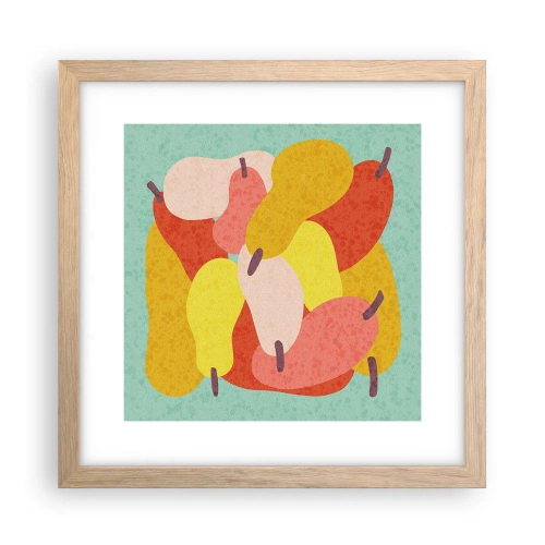 Plakat w ramie jasny dąb - Spróbuj letniego słońca - 30x30 cm