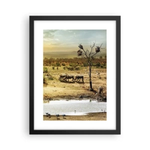 Plakat w czarnej ramie - "Z Edenu zaś wypływała rzeka…" - 30x40 cm