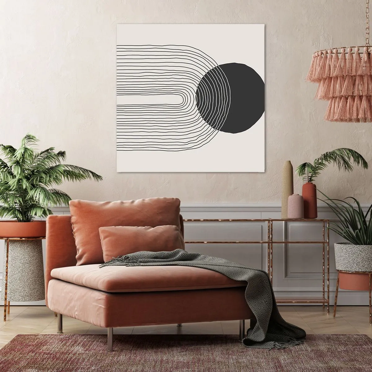 Obraz na płótnie - Drżenie i pewność - 70x70 cm