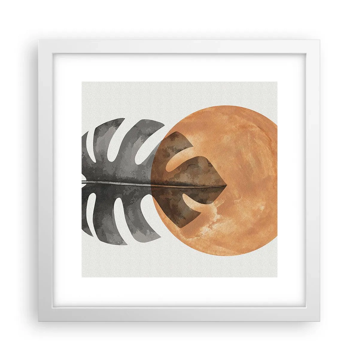 Plakat w białej ramie - Zawsze słońce - 30x30 cm