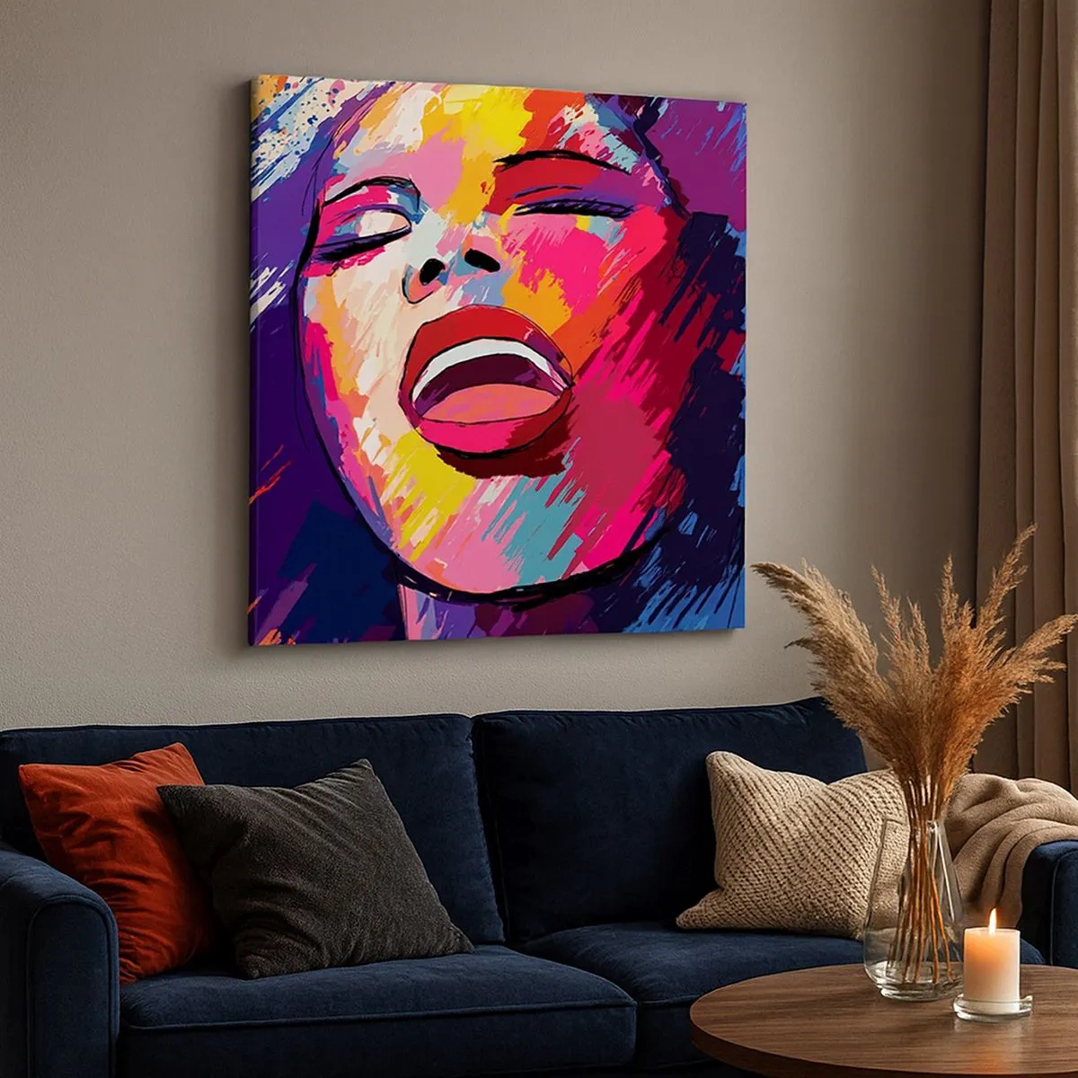 Obraz na płótnie - Wyśpiewać całe życie - 30x30 cm