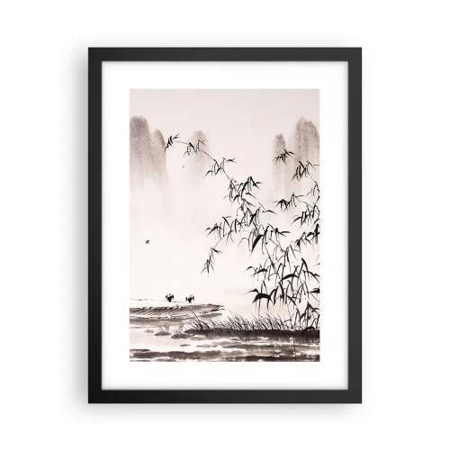 Plakat w czarnej ramie - Cisza ryżowych pól - 30x40 cm